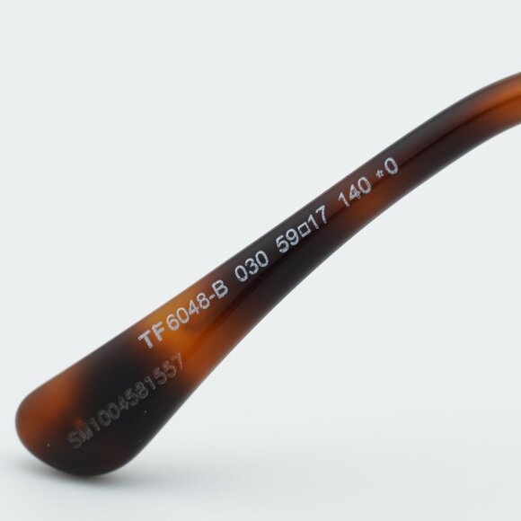 Tom Ford FT6048-B 030 Eyeglasses Deep Gold 59mm Square Frame, Blue Light Block - Picture 8 of 9